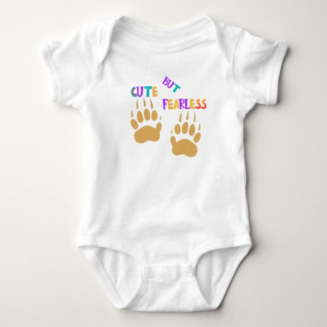 Cute But Fearless Honey Badger Baby bodysuits (Vorderseite)
