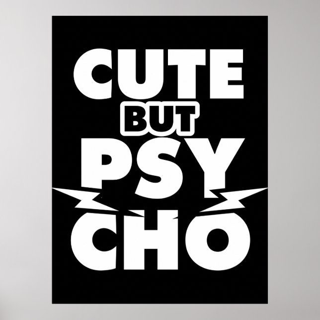 Cute But Psycho Poster (Vorne)
