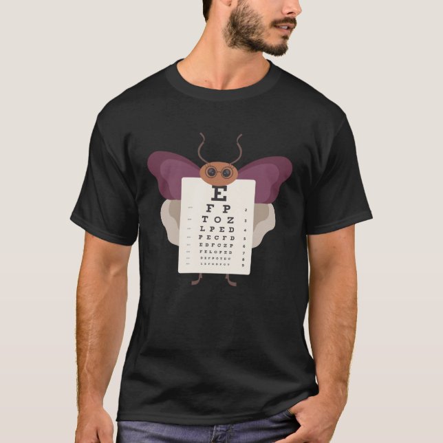 Cute Butterflies Baby Butterfly Eye Chart Artistic T-Shirt (Vorderseite)
