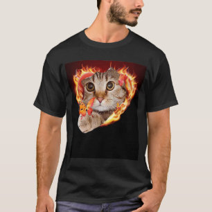 Cute ca for cats house tiger cats T-Shirt