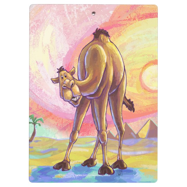 Cute Camel Office Requories Klemmbrett (Rückseite)