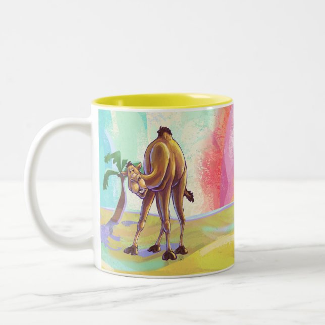 Cute Camel Office Requories Zweifarbige Tasse (Links)