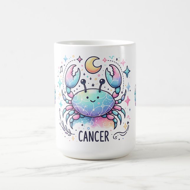 Cute Cancer Zodiac Crab Astrology Sign Kaffeetasse (Mittel)