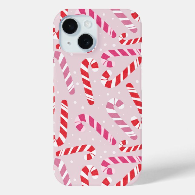 Cute Candy Cane Phone Case (Rückseite)