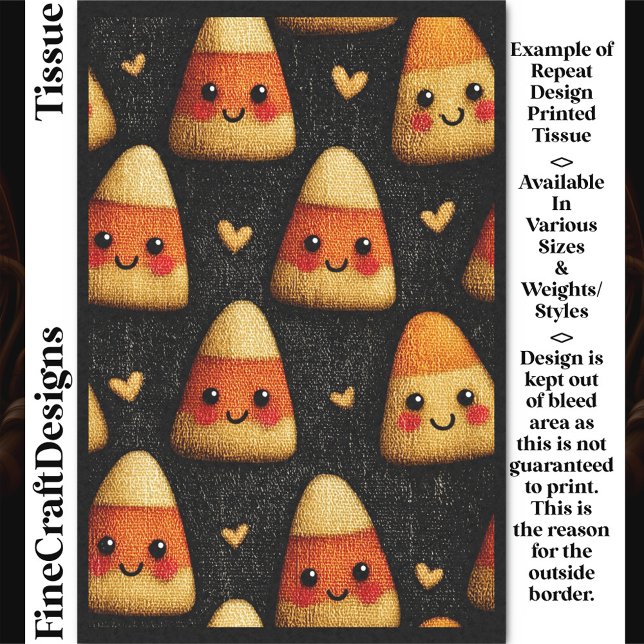Cute Candy Corn Repeat Design DW1 Decoupage Seidenpapier (Von Creator hochgeladen)