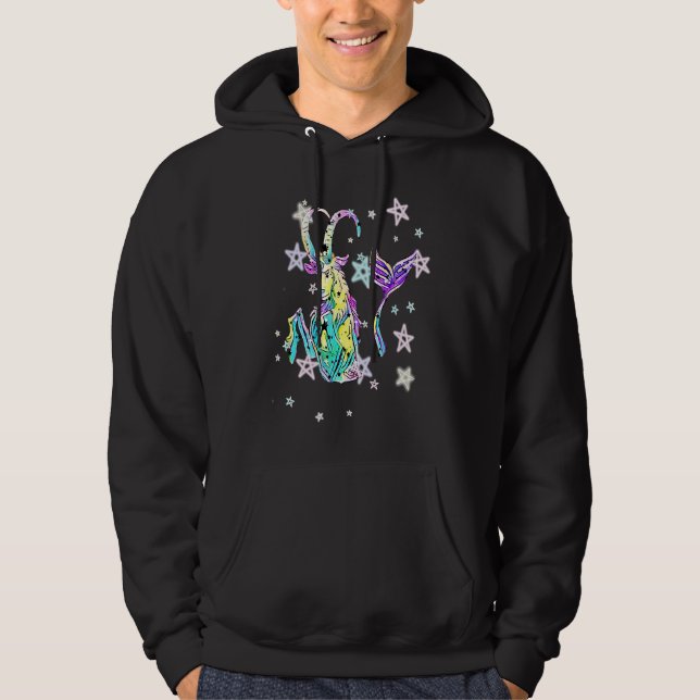 Cute Capricorn Horoscope Zodiac Sign Capricorn Hoodie (Vorderseite)