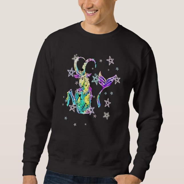 Cute Capricorn Horoscope Zodiac Sign Capricorn Sweatshirt (Vorderseite)