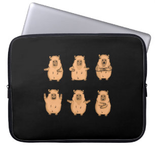 Cute Capybara Gift Women Kids Capybara Laptopschutzhülle