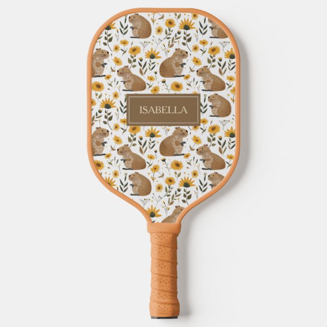 Cute Capybara Pickleball Schläger (Vorderseite)