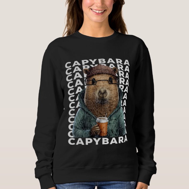 Cute Capybara  Women Kids Capybara Sweatshirt (Vorderseite)