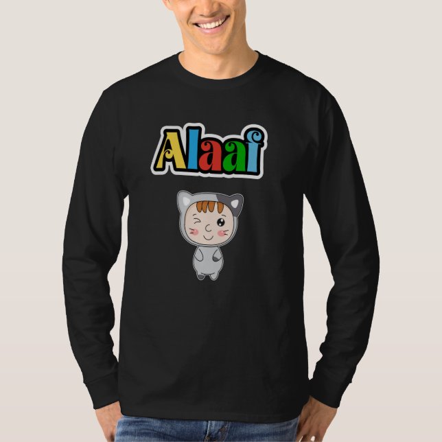 Cute Carnival Animal Kölle Alaaf Party Cat  3 T-Shirt (Vorderseite)