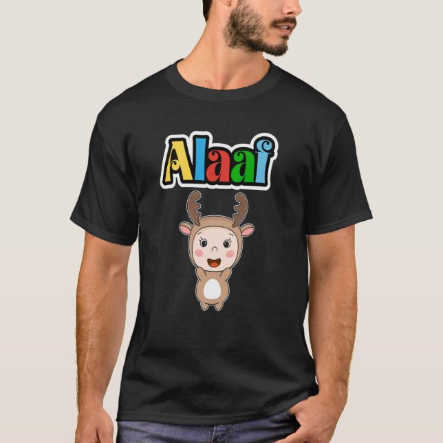 Cute Carnival Animal Kölle Alaaf Party Moose T-Shirt (Vorderseite)