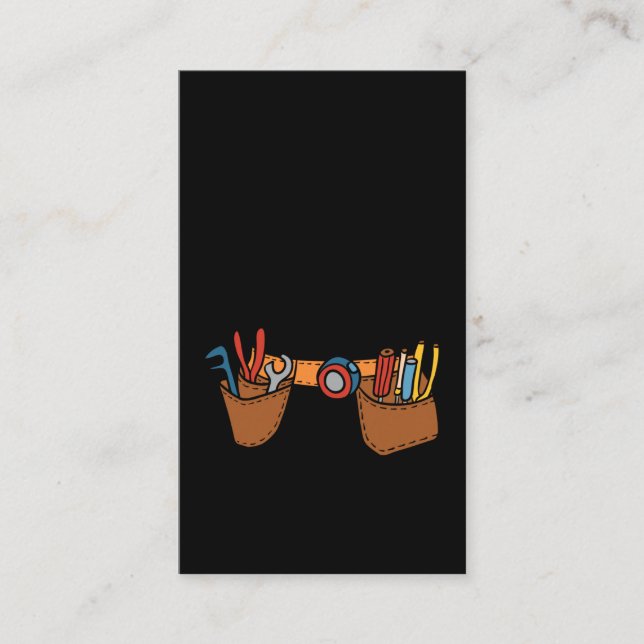 Cute Carpenter Tool Belt Future Craftsman Visitenkarte (Vorderseite)