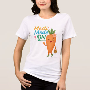 Cute Carrot Masti Mode AN Frauen-Tri-Blend Tri-Blend Shirt