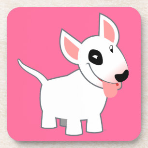 Cute Cartoon Bull Terrier Coasters Set Getränkeuntersetzer