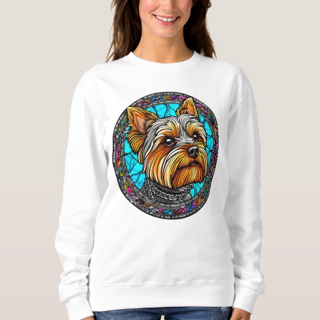 Cute Cartoon Dog Sweatshirt (Vorderseite)