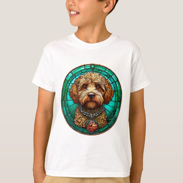 Cute Cartoon Dog T-Shirt (Vorderseite)