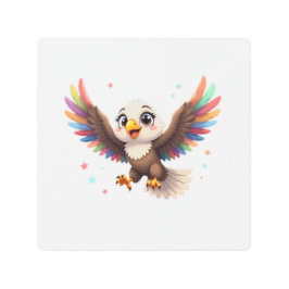 Cute Cartoon Eagle Flying – Friendly Vector Art
