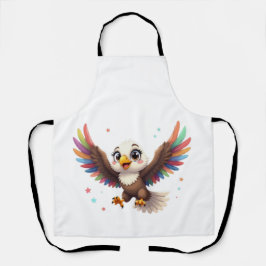 Cute Cartoon Eagle Flying – Friendly Vector Art Schürze