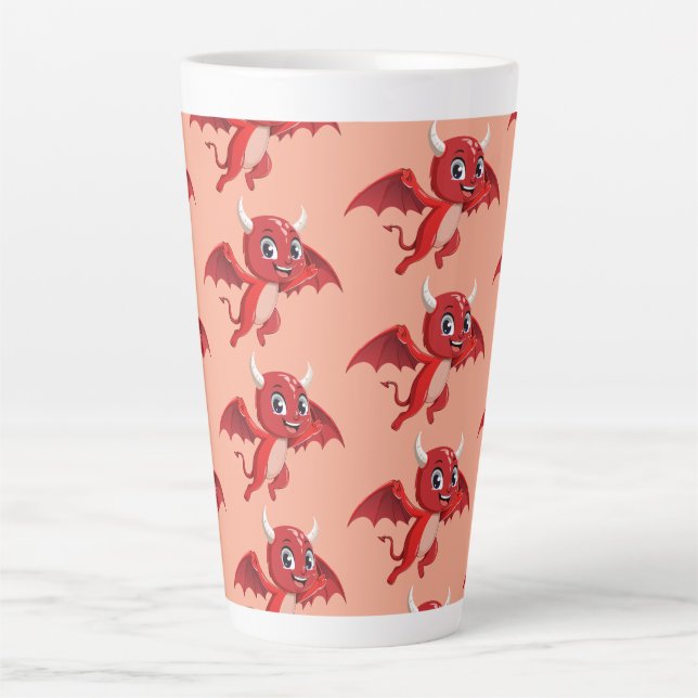 Cute cartoon flying devil milchtasse (Vorderseite)