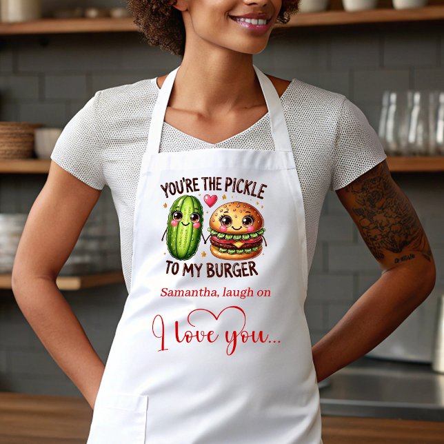 Cute Cartoon Food Custom Sweet Valentine Apron Schürze (Cute Cartoon Food Custom Sweet Valentine Apron)