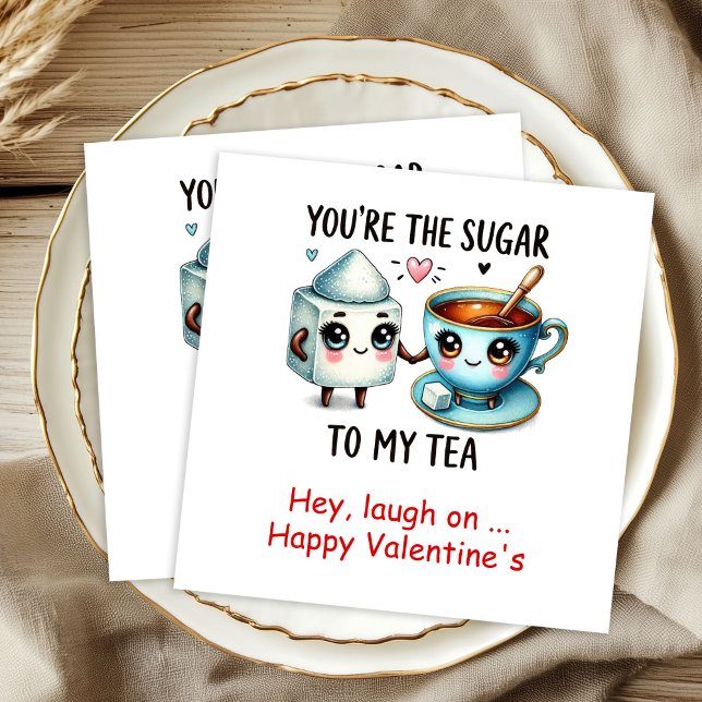 Cute Cartoon Food Custom Sweet Valentine Napkins Serviette (Cute Cartoon Food Custom Sweet Valentine Napkins)