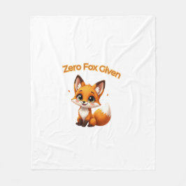 Cute Cartoon Fox – Adorable Kawaii Style Fleecedecke