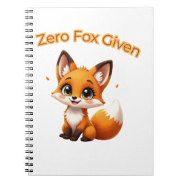 Cute Cartoon Fox – Adorable Kawaii Style Notizblock