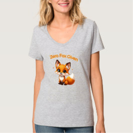Cute Cartoon Fox – Adorable Kawaii Style T-Shirt