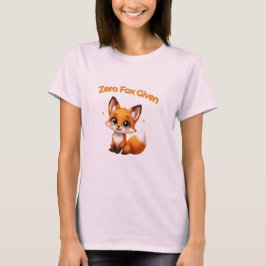 Cute Cartoon Fox – Adorable Kawaii Style T-Shirt