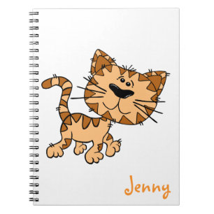 Cute Cartoon Kitty Notizblock