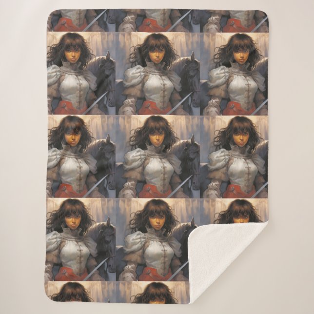 Cute Cartoon Sherpa Blanket Sherpadecke (Vorderseite)