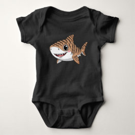 Cute Cartoon Tiger Shark Baby Bodysuit Strampler