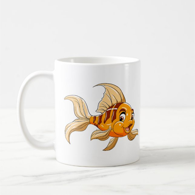 Cute Cartoony Fish Coffee Mug Kaffeetasse (Links)