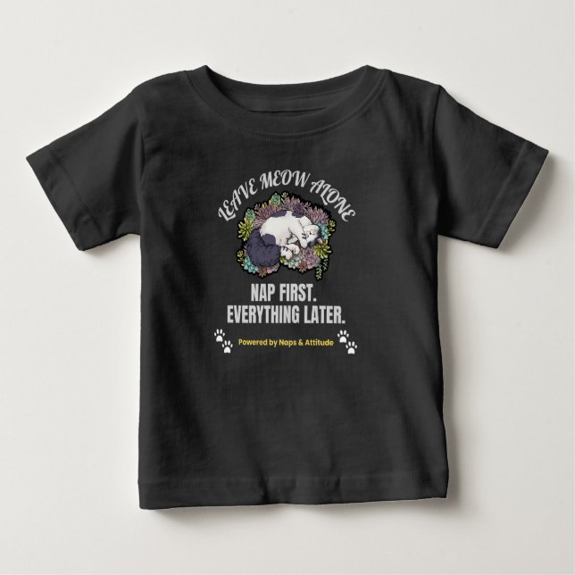 Cute Cat Baby T-shirt (Vorderseite)