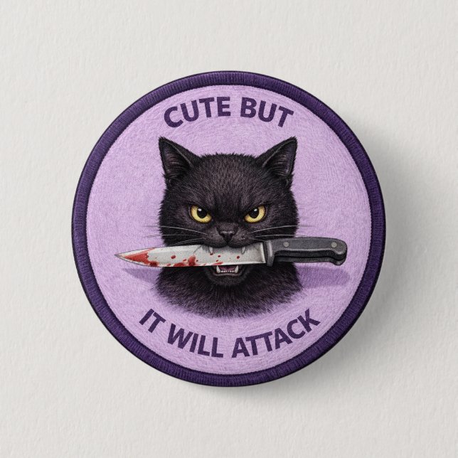 Cute Cat Button (Vorderseite)