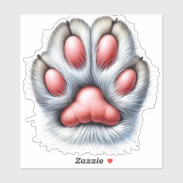 Cute cat claw custom-cut vinyl sticker – decorate