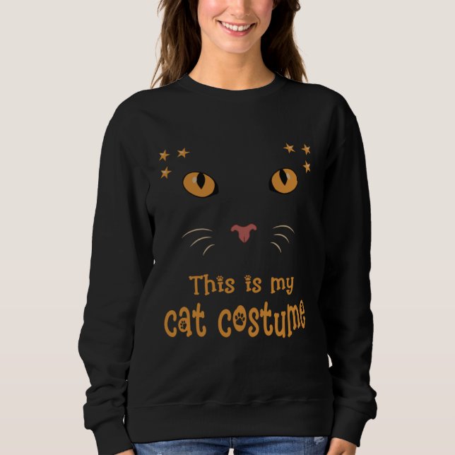 Cute Cat Costume Face Not Only for Fancy Dress Sweatshirt (Vorderseite)
