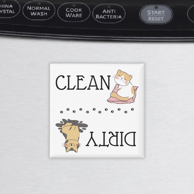 Cute Cat Dishwasher Magnet (Von Creator hochgeladen)