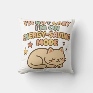 Cute Cat Energy Saver Tee Kissen