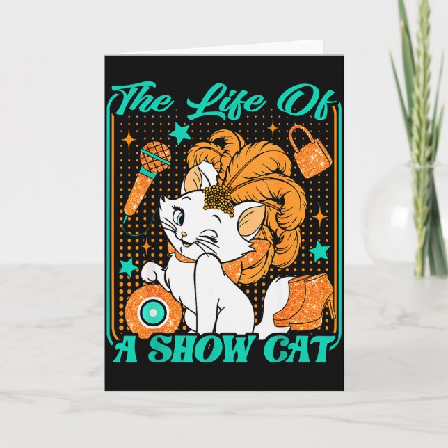 Cute Cat Era Life Of Showcat Cat Lover Country Mus Karte (Vorderseite)