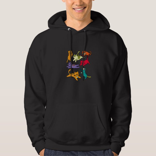 Cute  Cat For Boys And Girls Ee Hoodie (Vorderseite)
