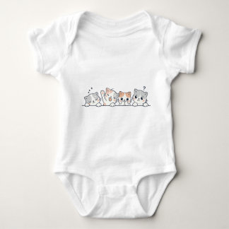 Cute Cat Friends Baby Bodysuit Baby Strampler