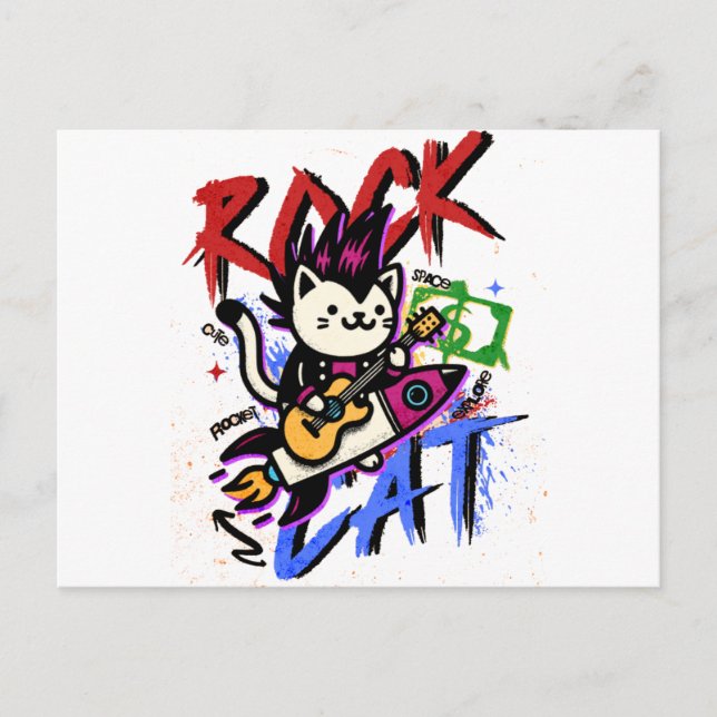 Cute Cat Gift  Postkarte (Vorderseite)