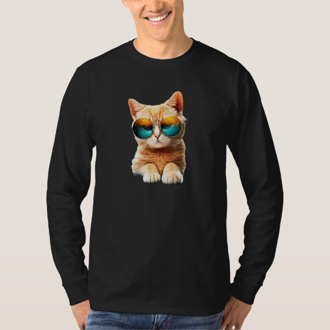 Cute Cat Graphic Cat  Cat Mom Cat Dad  Cat Design T-Shirt (Vorderseite)