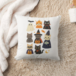 Cute Cat Halloween Gift Pillow Kissen