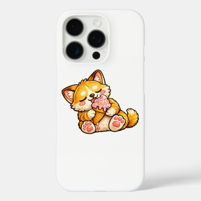 Cute Cat Ice Cream Case-Mate iPhone Hülle (Rückseite)