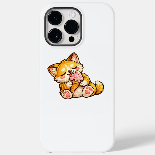 Cute Cat Ice Cream Case-Mate iPhone Hülle (Rückseite)