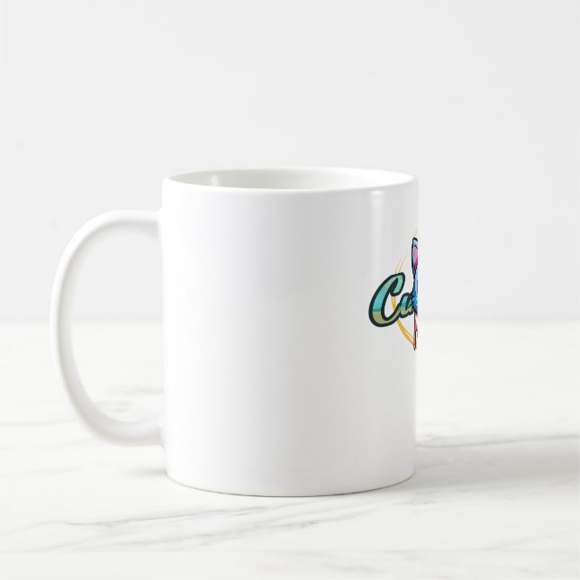 Cute Cat Illustration – Adorable “Cut Cat” Design Kaffeetasse (Links)