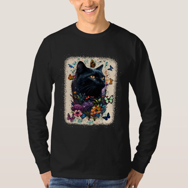 Cute Cat Motifs Cat  Idea For Men And Women T-Shirt (Vorderseite)